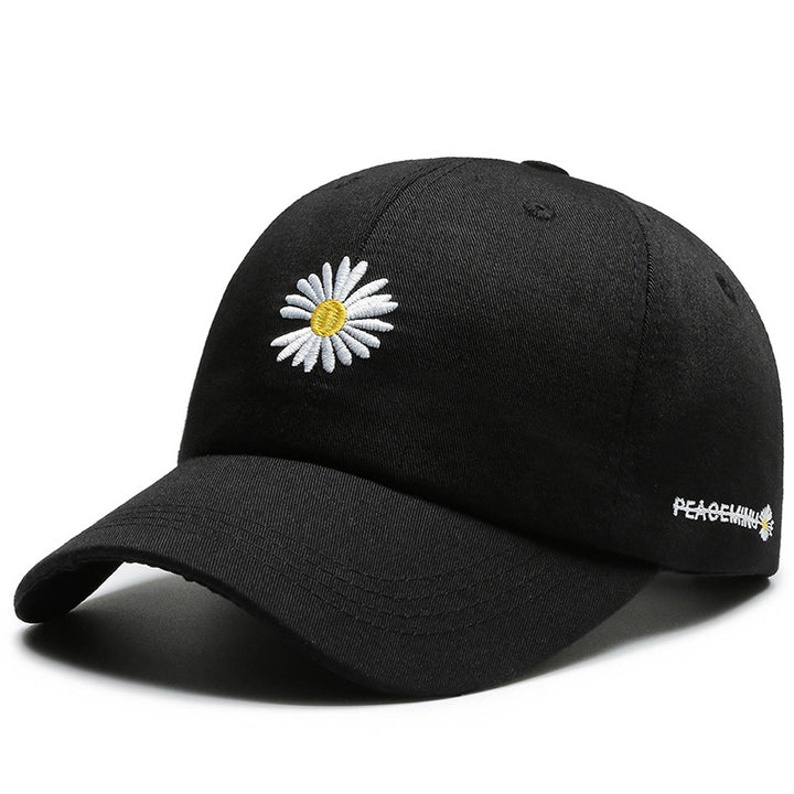 Kvinne Brodert Blomster Baseball Caps Skanto