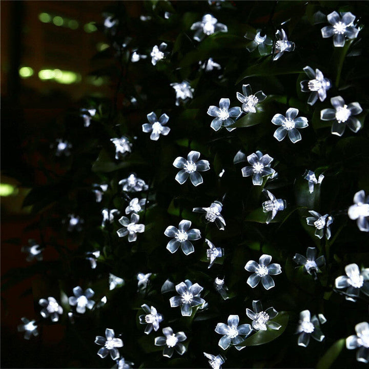 Skanto | LED Solar Sakura String Lights Vanntette Utendørs Fe Blomster Lys