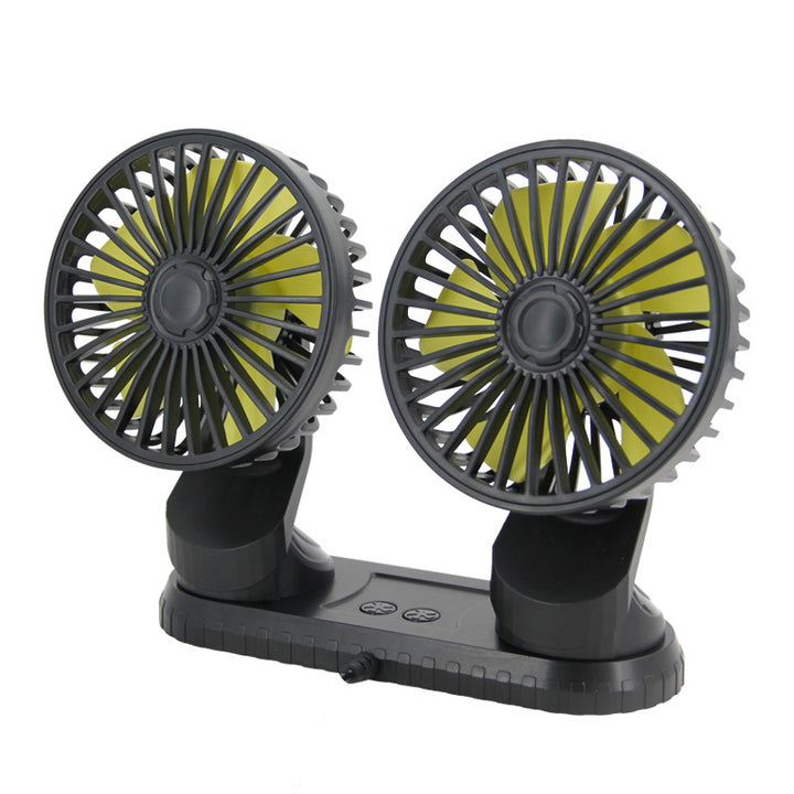 Dual-Head Oppladbar Bærbar Vifte Skanto