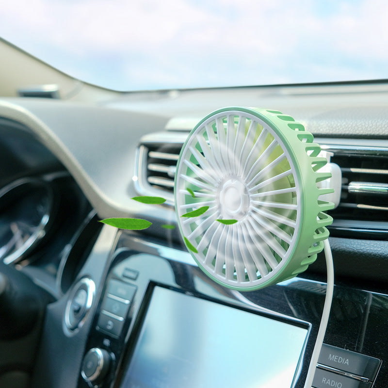 Kompakt Bærbar Bil Luft Sirkulasjonsvifte Skanto