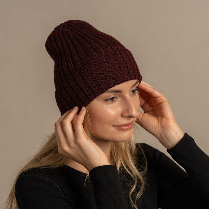 CozyMerino Beanie - Luksus Merinoullhatt for Damer Skanto