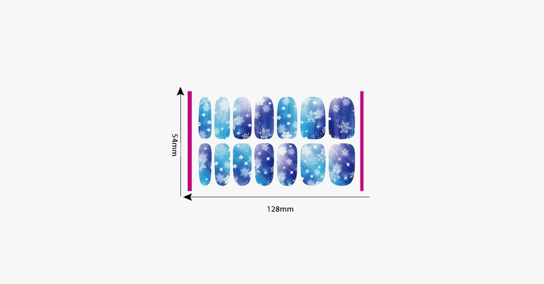 Skanto | Jule Negle Sticker - Snøfnugg