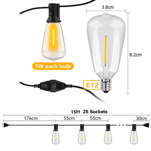 Vanntette LED Lyslenker - LumiGlow | Skanto