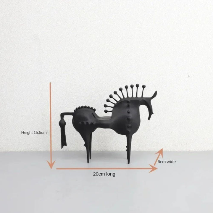 Abstrakt Metall Hest Skulptur | Skanto