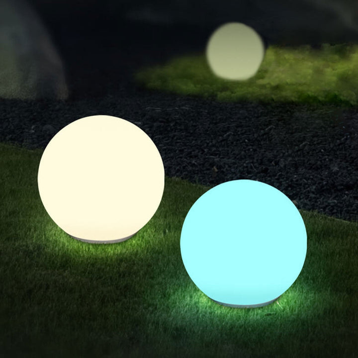 Solar vanntett PE sfærisk LED utendørs dekorativ plenlampe | Skanto