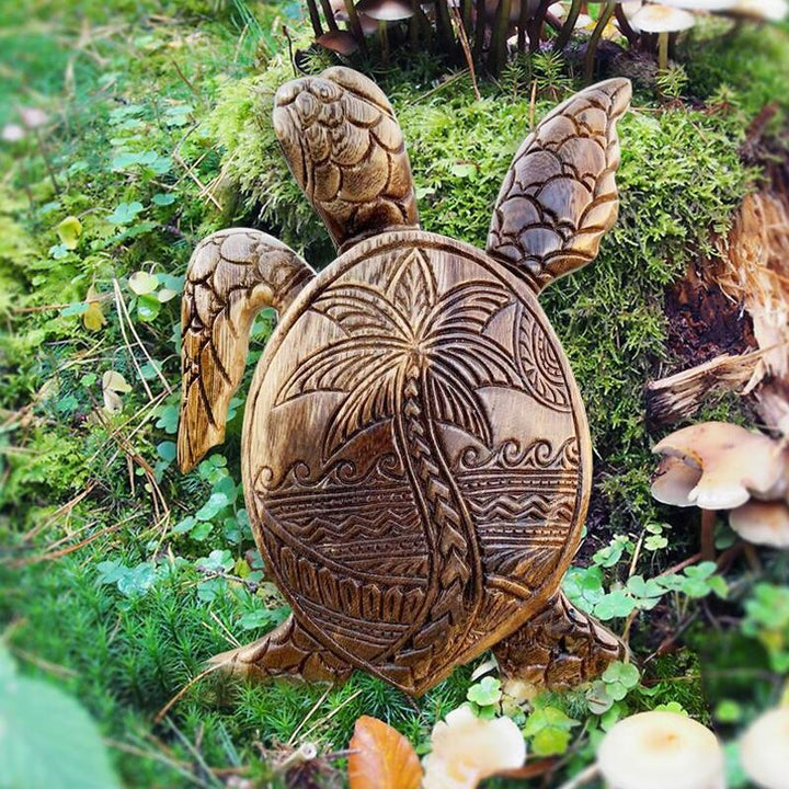 Holzskulptur Hawaii-Skjoldpadde | Skanto