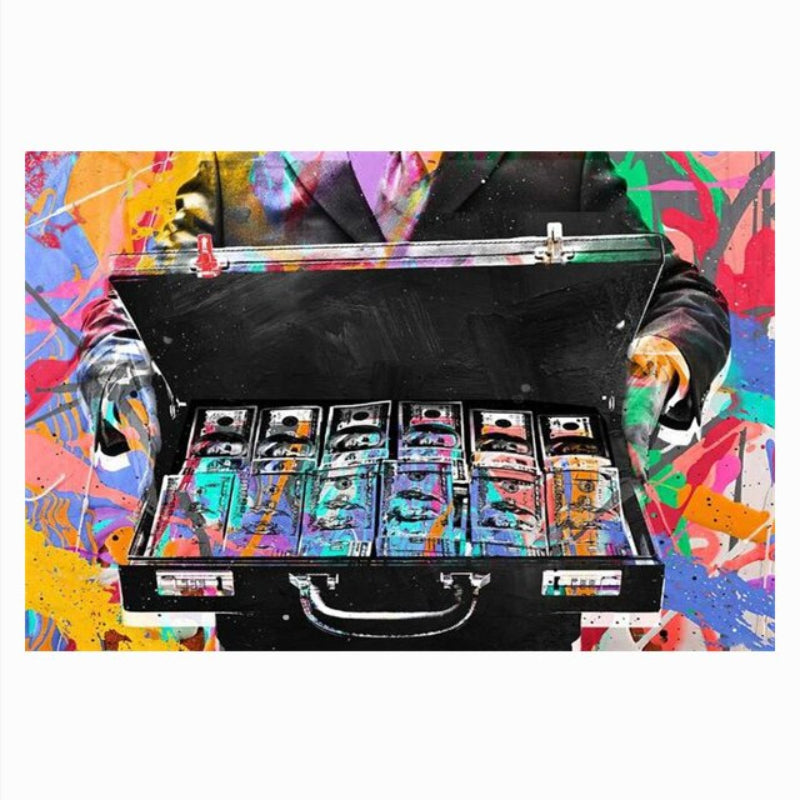 Pop Art Gatekunst - Lerret Veggkunst Maleri