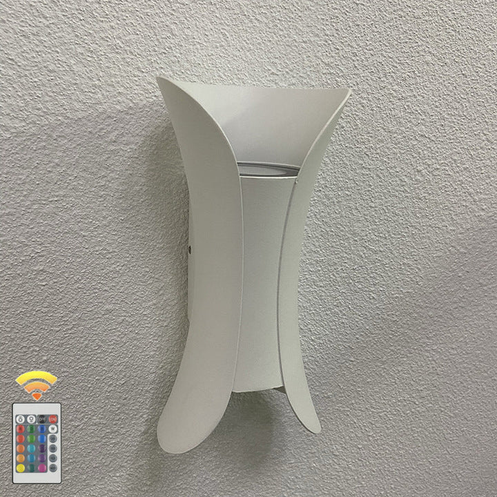 Moderne minimalistisk vanntett rektangulær aluminiums LED vegglampe for utendørs terrasse | Skanto