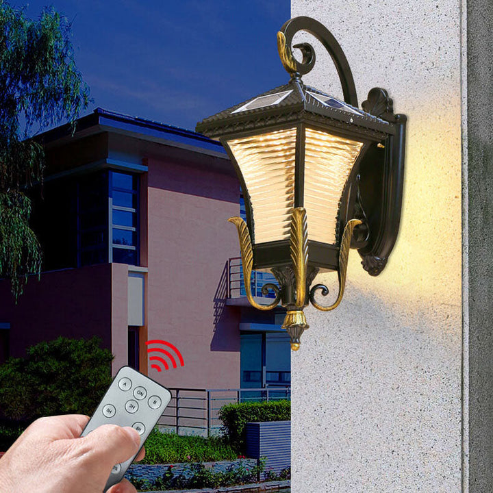 Europeisk stil Retro Aluminium Vanntett Utendørs 1-Lys Vegg Sconce Lampe | Skanto