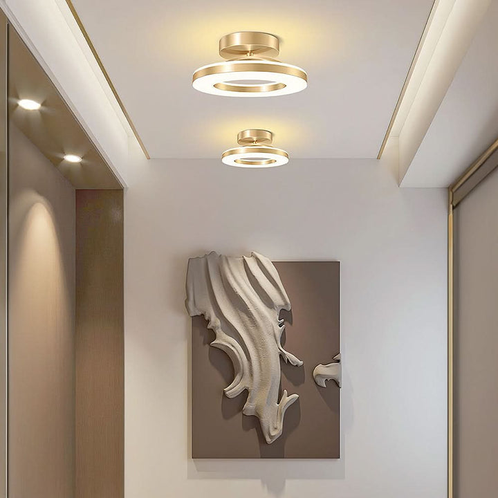Skanto | ZAYNO Svart LED Taklampe – Moderne Innfelt Montert