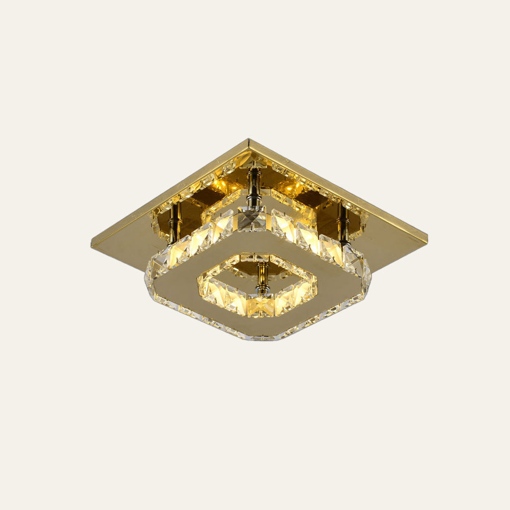 Skanto | Taklampe Krystall LED Moderne Innfelt Armatur