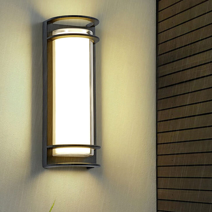 Modern utendørs søyle vanntett LED hagevegglampe | Skanto