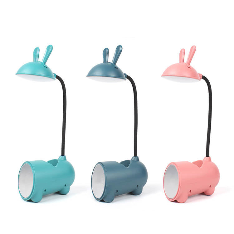 Skanto | Kreativ LED Touch Lampe med Pennholder | USB Lading Funksjon | Skrivebord lampe | Barnerom Dekor