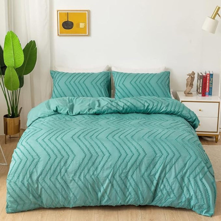 Skanto | Chevron Plysj Dynecover | 3pcs Sett