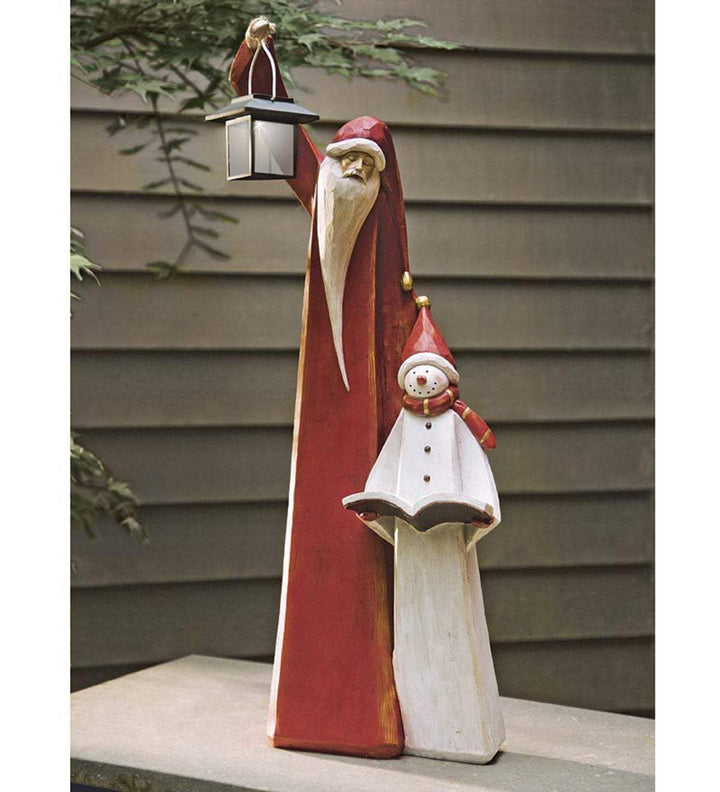 Skanto | Santa Og Snømann Skulptur