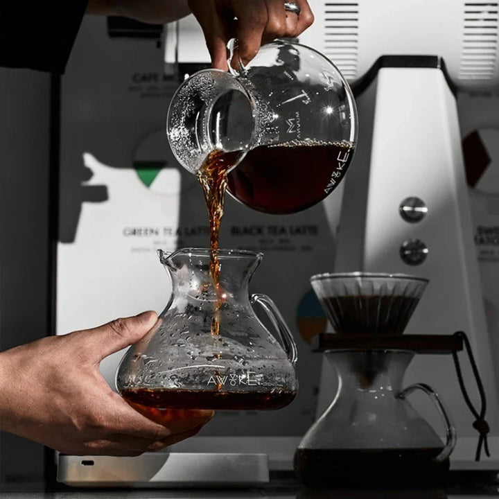 15oz Glass Pour Over Coffee Server Heat-Resistant Drip Brewing Carafe | Skanto