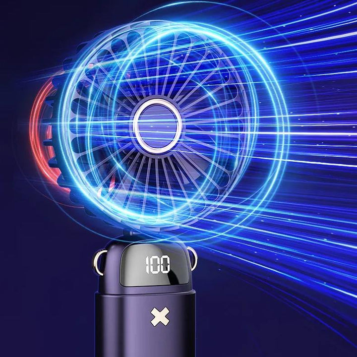 Bærbar USB Håndholdt Mini Vifte med Telefonstativ | Skanto