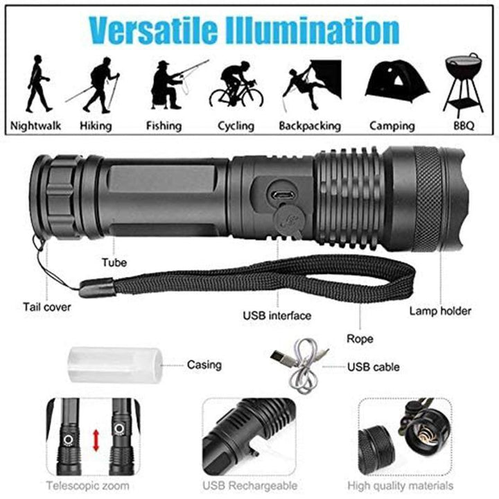 Skanto | USB-lading Vanntett P50 LED-lommelykt