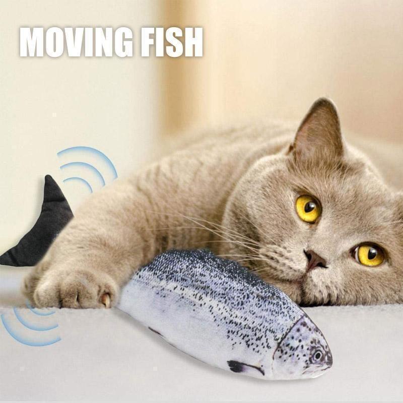 Skanto | Plush Simulering USB Lading Katt Fisk Leke