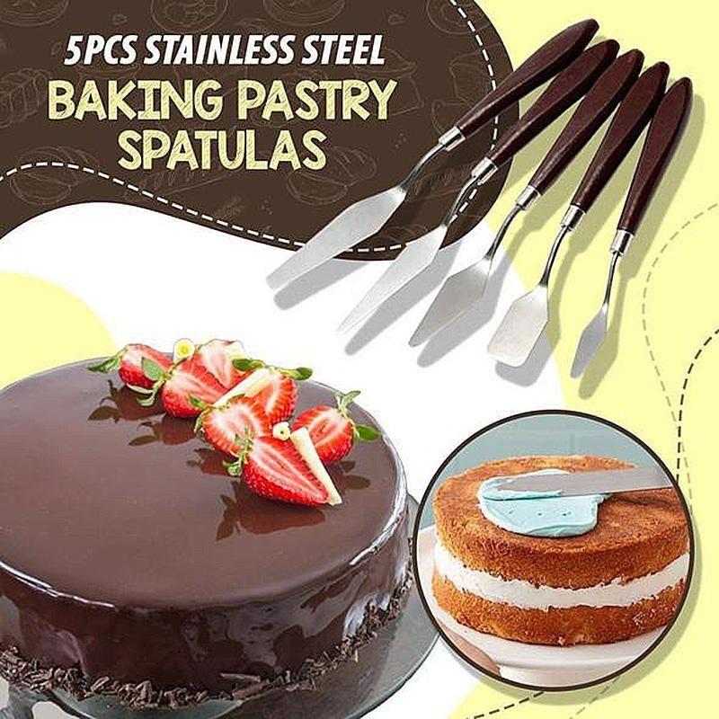 Skanto | 5Pcs Rustfritt Stål Bake Kake Spatler