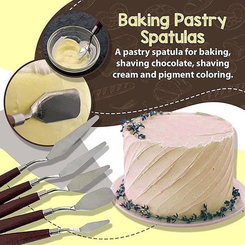 Skanto | 5Pcs Rustfritt Stål Bake Kake Spatler