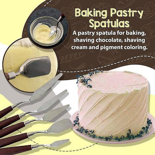 Skanto | 5Pcs Rustfritt Stål Bake Kake Spatler