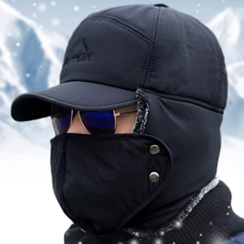Skanto | Super Varm Vindproof Lue Med Øreflappmaske