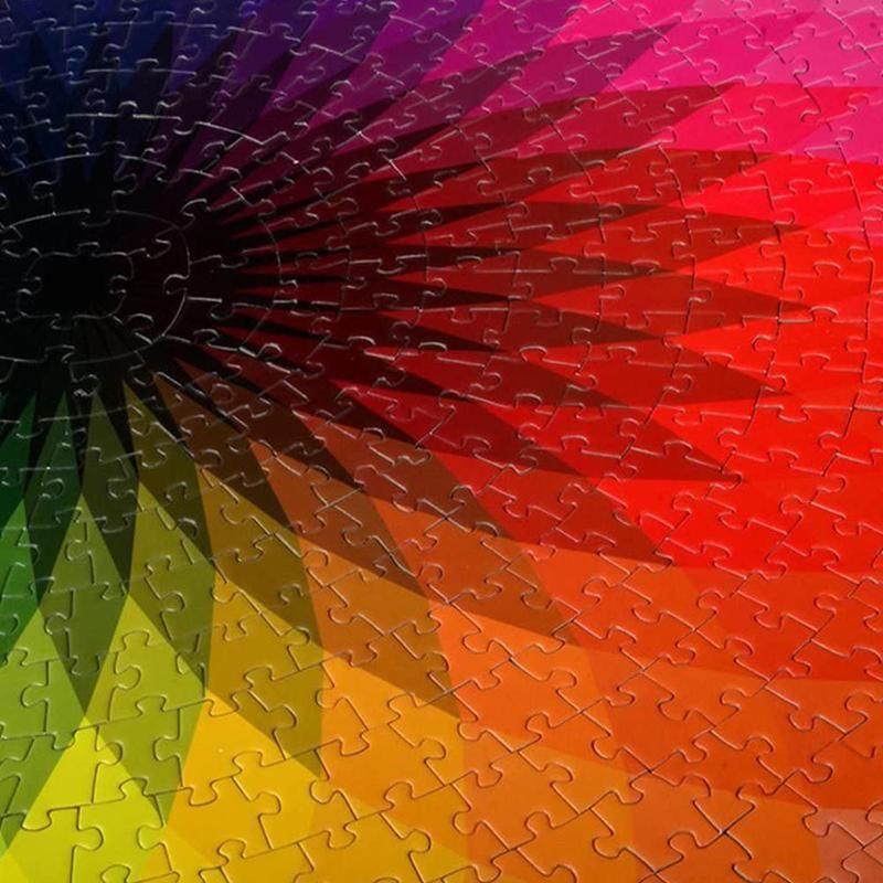 Skanto | Gradient Fargerik Regnbue Runde Puslespill