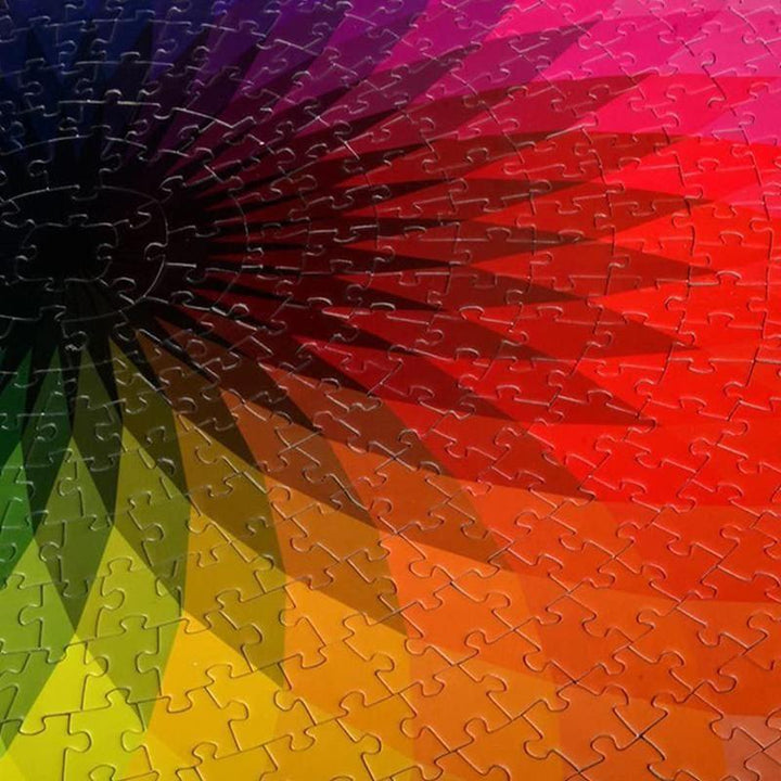 Skanto | Gradient Fargerik Regnbue Runde Puslespill