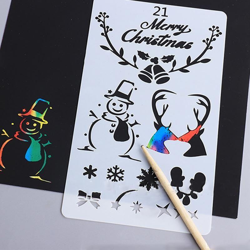 Skanto | Hurtigtegning Maler for Stencil Art (12 Ark/Sett)