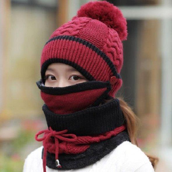 Skanto | 3PCS Kvinner Vinter Halssett