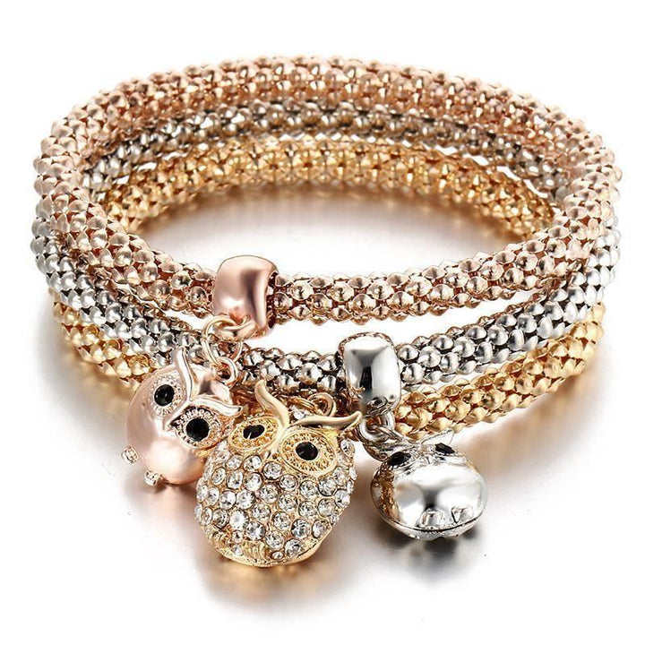 Skanto | Charm Rhinestone Popcorn Armbånd