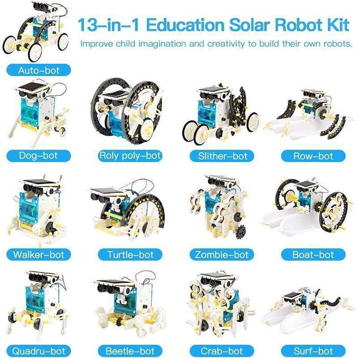 Skanto | 13-i-1 Utdannings Sol Robot Leketøy