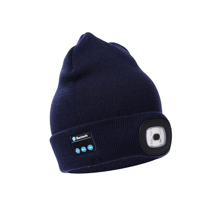 Skanto | Oppgradert Unisex Musikalsk Bluetooth LED Lue
