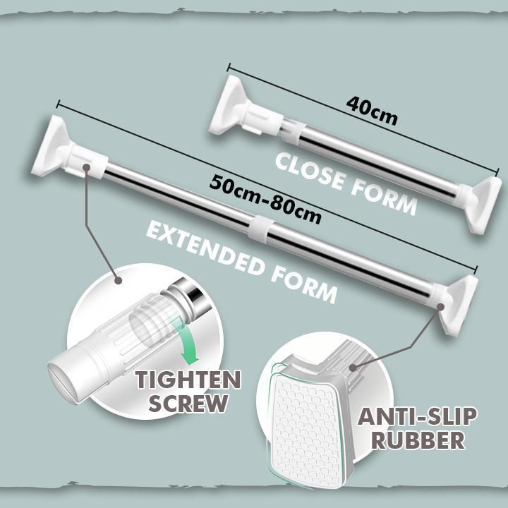 Skanto | Teleskopisk veggmontert stang