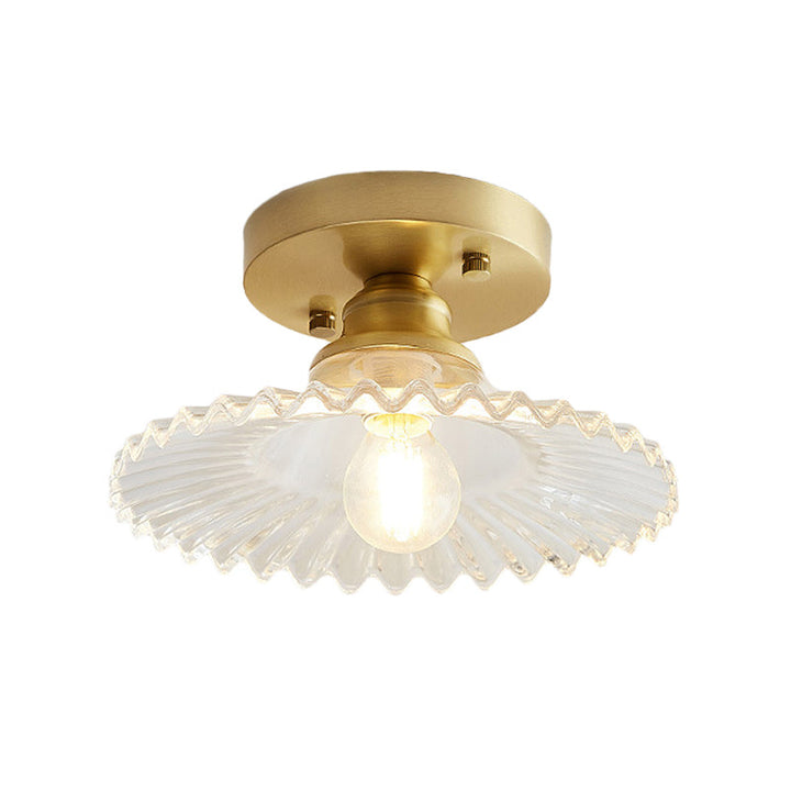 LumiCraft – Industriell Taklampe med Grønn Glasskjerm | Skanto