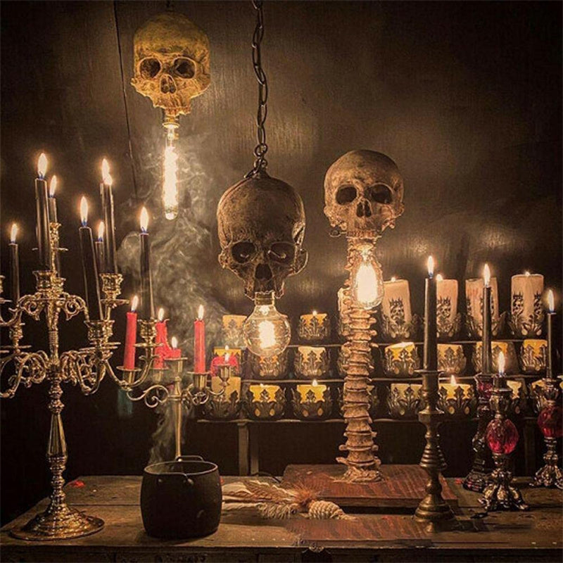Skanto | Horror Skull med Spine Lampe
