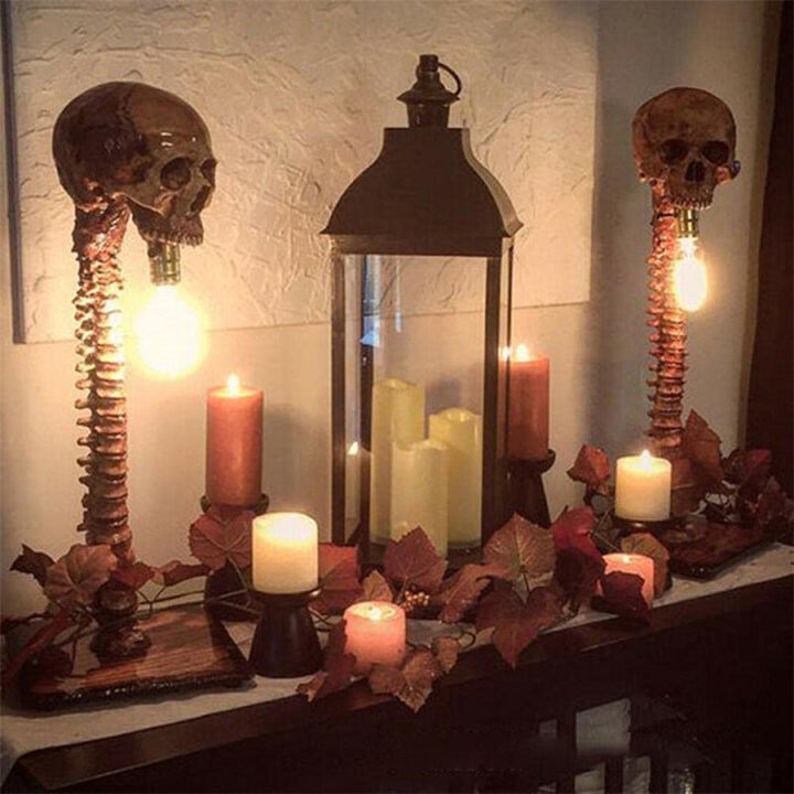 Skanto | Horror Skull med Spine Lampe