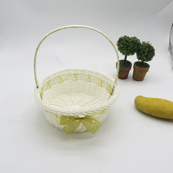 Dame Elegant Kurv med flettet design Skanto