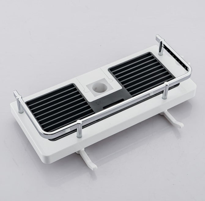 Baderomsreol Caddy for dusjstang, ingen boring Stang dusjreol holder | Skanto