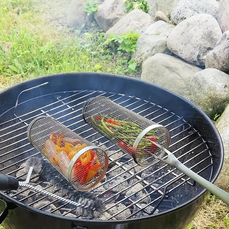 Skanto | Grillkurver for jevn grilling av grønnsaker og kjøtt uten å feste