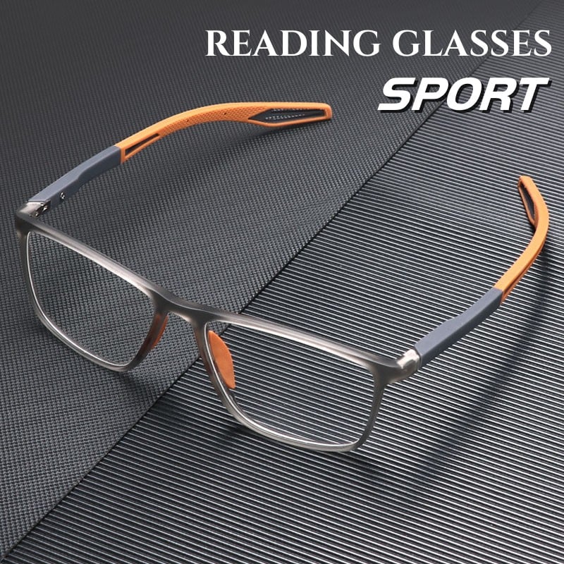 Sport-briller med ultralette, progressive glass som filtrerer bort blått lys