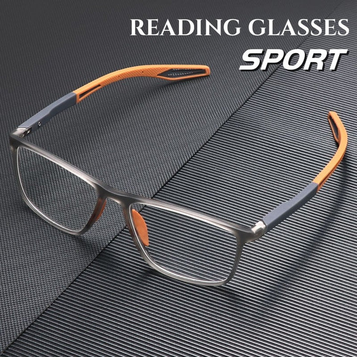 Sport-briller med ultralette, progressive glass som filtrerer bort blått lys