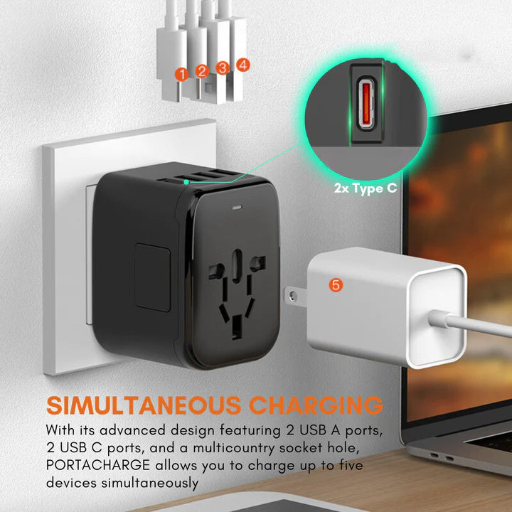 Skanto | Universal 100V-220V Smart Travel Adapter Spenningskonverter