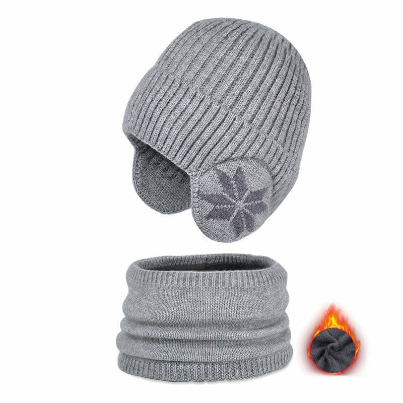 Skanto | Vinter Beanie Hue Skjerf Sett Varm Strikket Hue