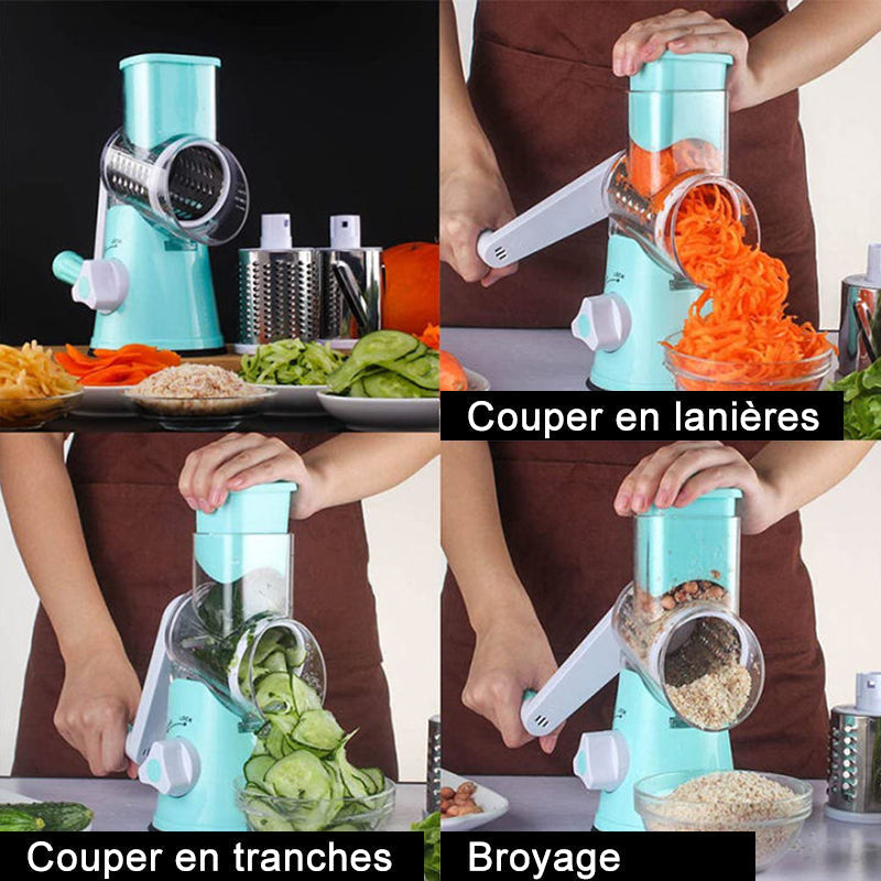 3-i-1 roterende ostekutter grønnsaks slicer | Skanto