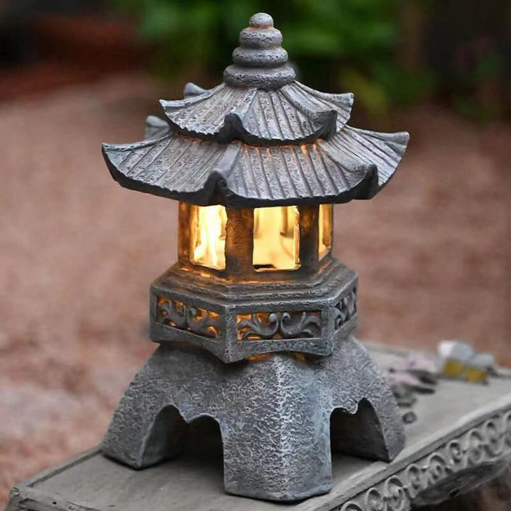 Retro dekorativ solturbinresin LED utendørs landskapsbelysning | Skanto