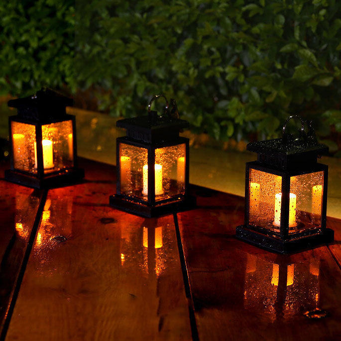 Skanto | Solar Retro Stearinlys Lantern LED Utendørs Hengende Lys