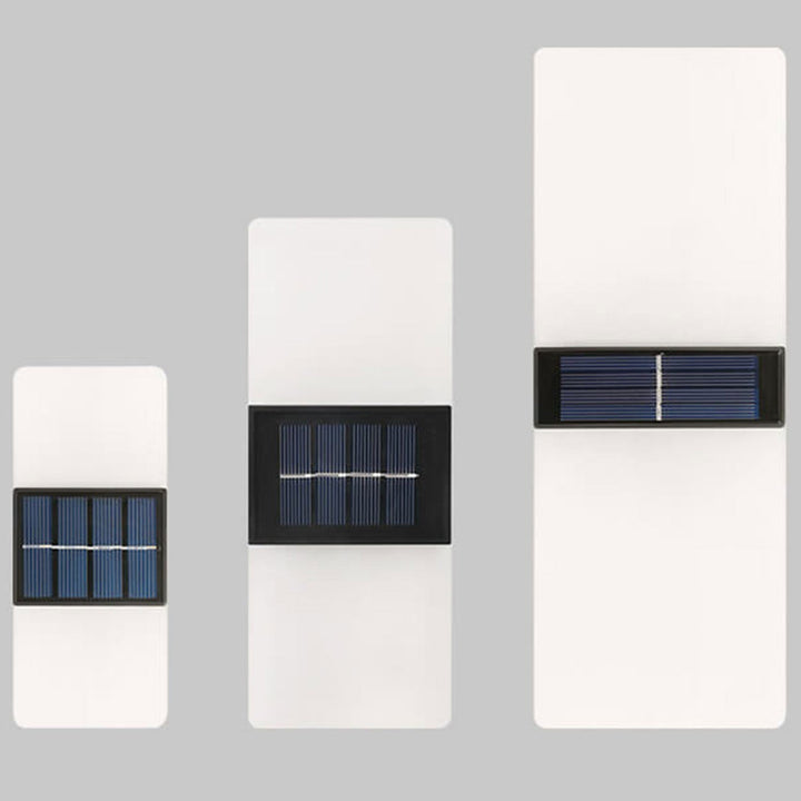 Skanto | LumaZen Solar-Drevet LED Vegglampe | Værbestandig | Solcelledrevet Utendørsbelysning | Hage- og Terrasseinnredning