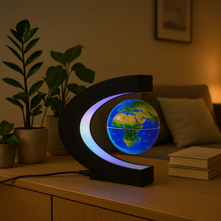 Skanto | AstroGlobe LED Verdens Globe – Flytende Globe Lampe med Magnetisk Oppheng